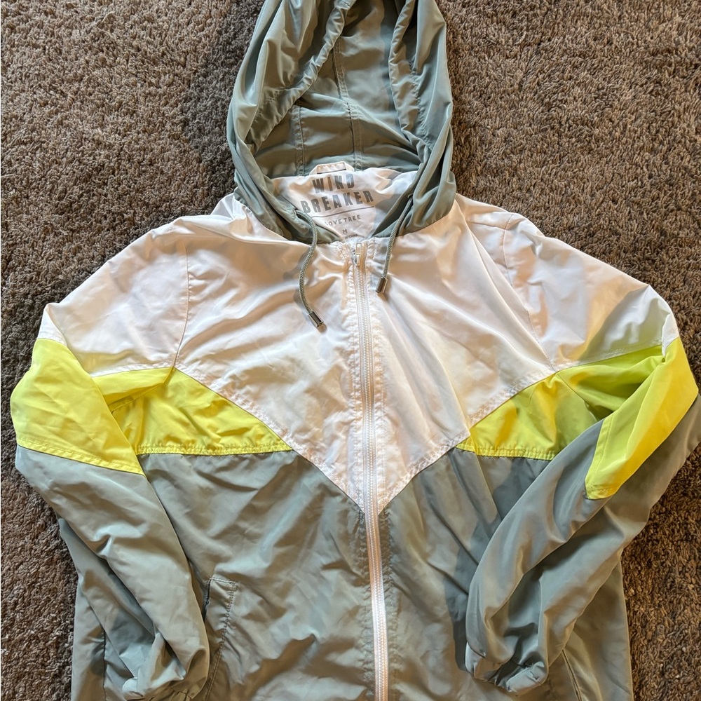 Love Tree Two-Tone Windbreaker Jacket